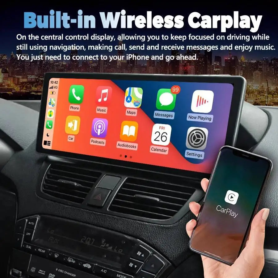 Android15 Stereo GPS Navigation For Honda Acura MDX 2007-2013 Multimedia Video Player 12.3 | AUTOKITSHOP