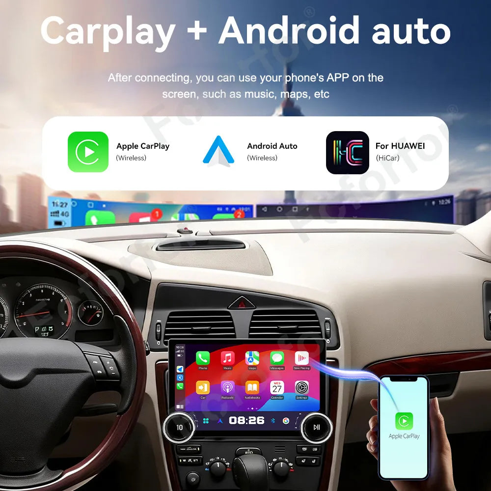 Premium Vision 11.5 Inch Android 15 HD Touch Wireless CarPlay Android Auto Car Stereo Head