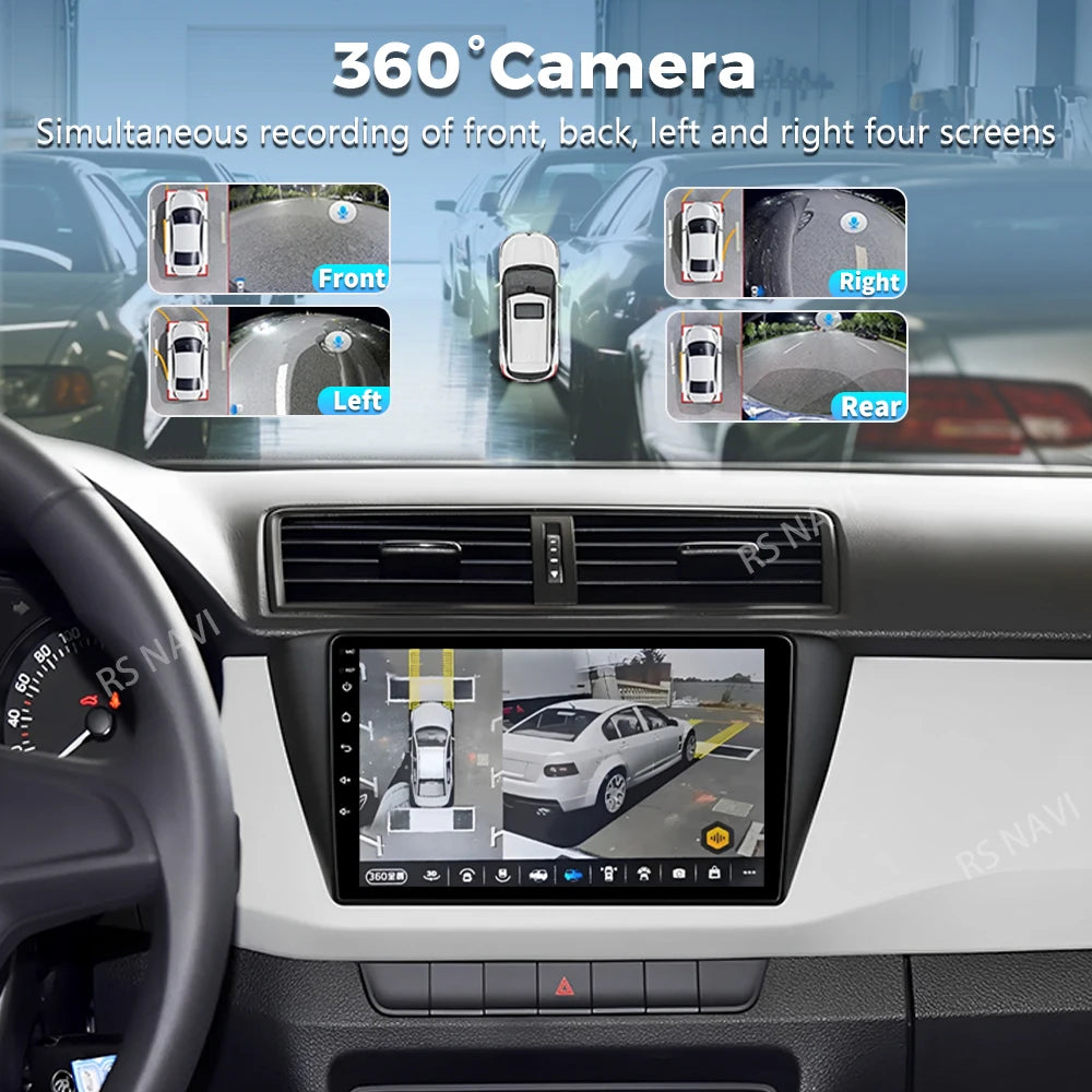 Android 16 For Skoda Fabia 2015 - 2019 2K QLED Android Car Radio Multimedia Video Player G
