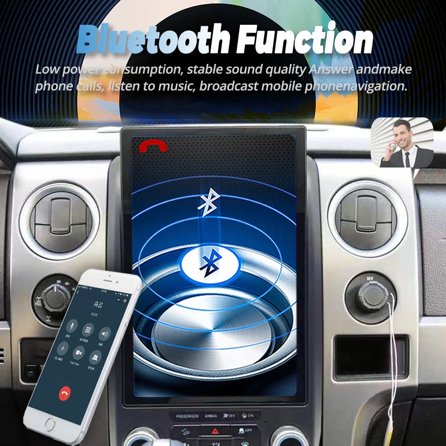 14inch Android 15 For Ford F150 F-150 F250 Raptor 2013 -2014 Multimedia Video Car Radio Sc