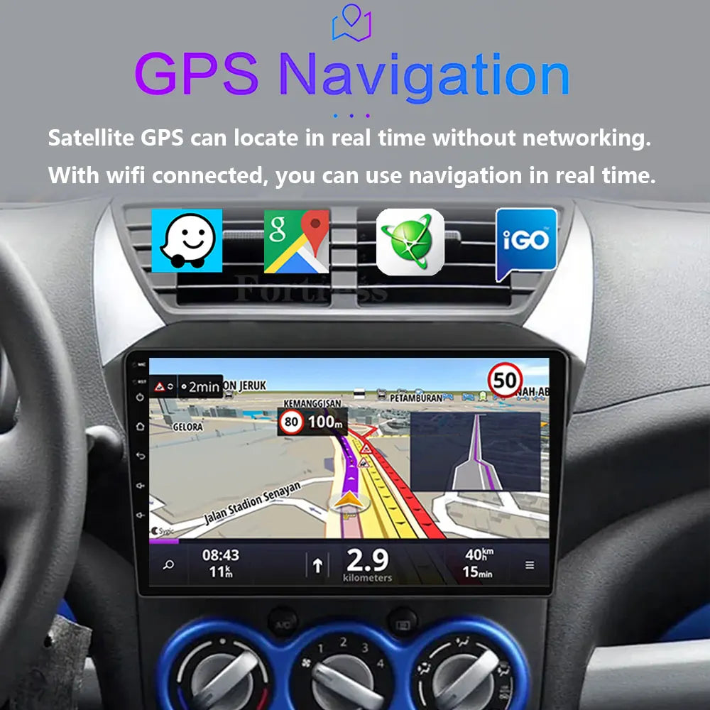 Android 16 For Suzuki Alto 2009 - 2016 Car Radio Multimedia Player Carplay and Android Ste