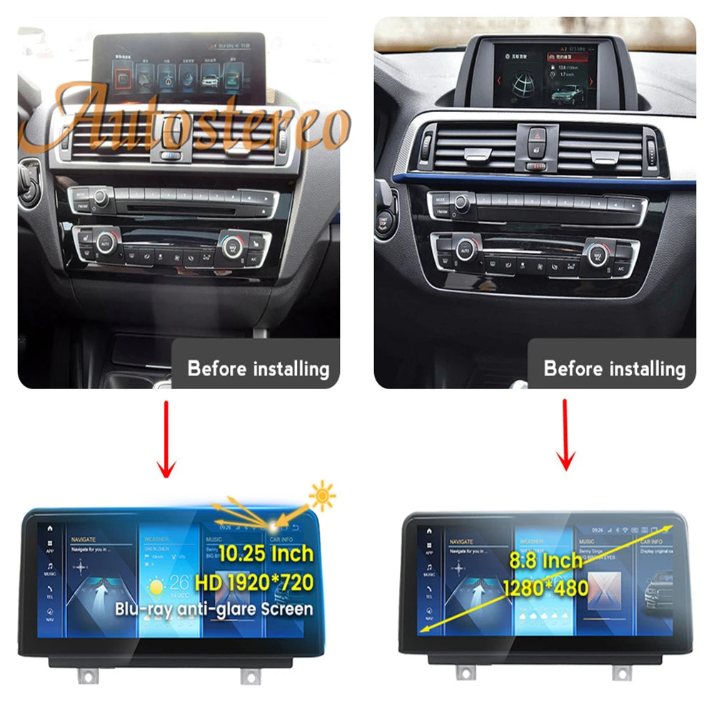 Qualcomm 668S Android 13 For BMW 1 Series F20 F21 2013-2021 Car Multimedia Player GPS Navi