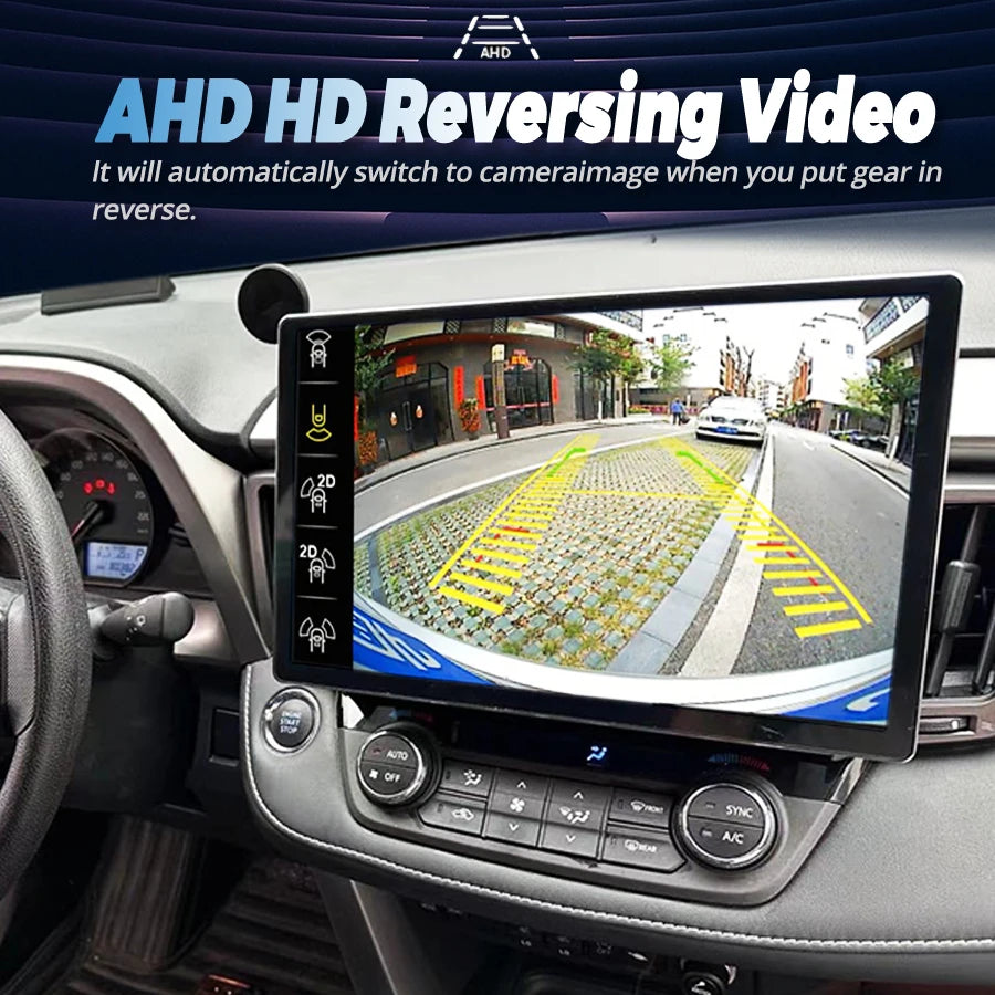 13.3inch Android 14 Screen For Toyota Rav4 2013 2017 Carplay Auto Multimedia Navigation GP