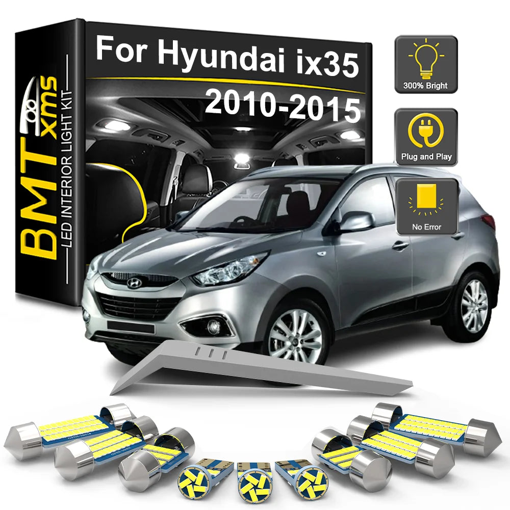 11-Piece LED Interior Light Kit for Hyundai ix35 - Canbus Error-Free Bulbs | AUTOKITSHOP