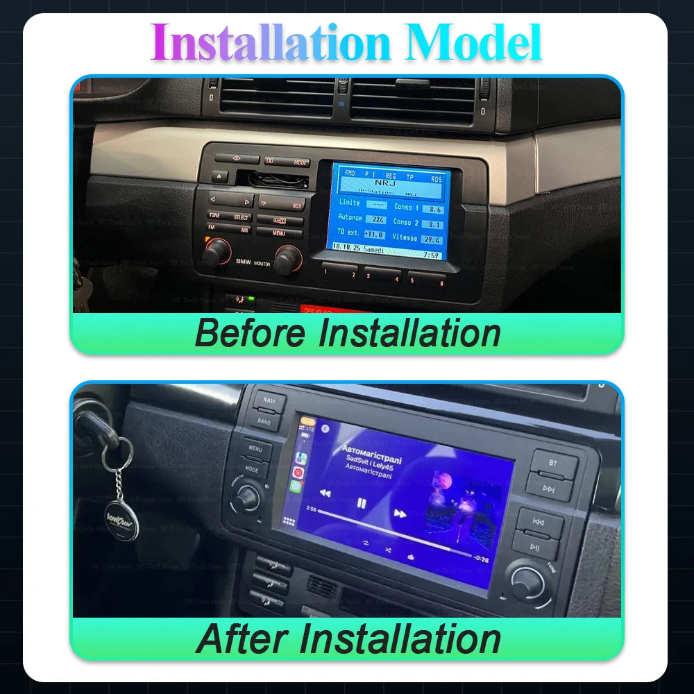 Android 16 For Bmw E46 M3 318/320/325/330/335 Rover 75 Coupe Wireless Carplay Multimedia V | AUTOKITSHOP