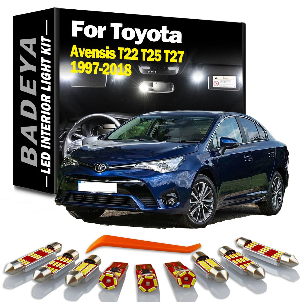 BADEYA Canbus No Error LED Interior Map Dome Light Kit For Toyota Avensis T22 T25 T27 1997