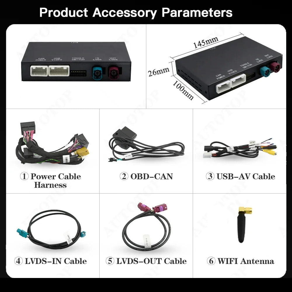 Wireless Carplay Retrofit Module for Volkswagen Touareg RNS850 Android Auto Adapter airpla