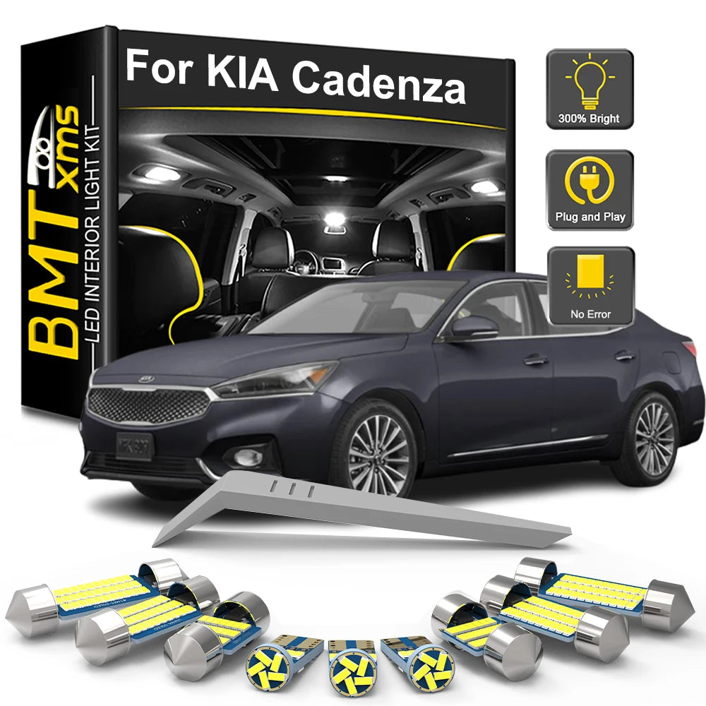 LED Interior Light Kit for KIA Cadenza K7 2012-2017 - Canbus Dome Map Door Trunk Bulbs | AUTOKITSHOP