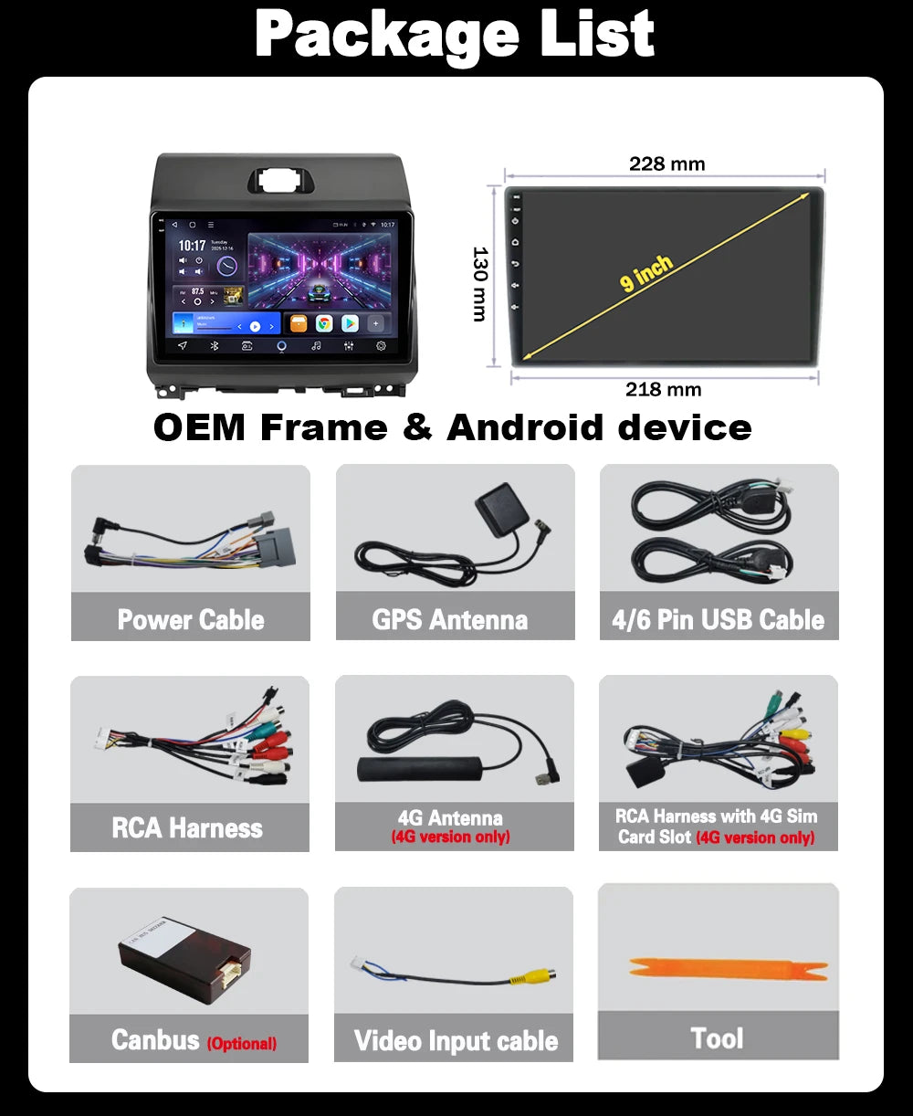 Auto All In One Android 16 For KIA Ray 2011 - 2017 Car Radio Carplay Multimedia Video Play