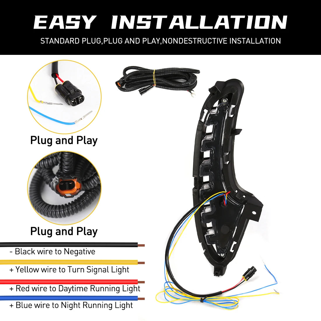 For MG MG7 2023 2024 Morris Garages LED Daytime Running Lights DRL Fog Lamps Turn Signal W | AUTOKITSHOP