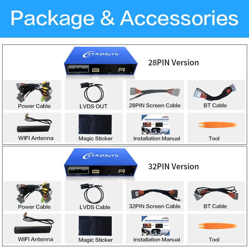 Newest Wireless Carplay Android Auto Module TV For Honda Accord/Crosstour/Spirior/Pilot Sm