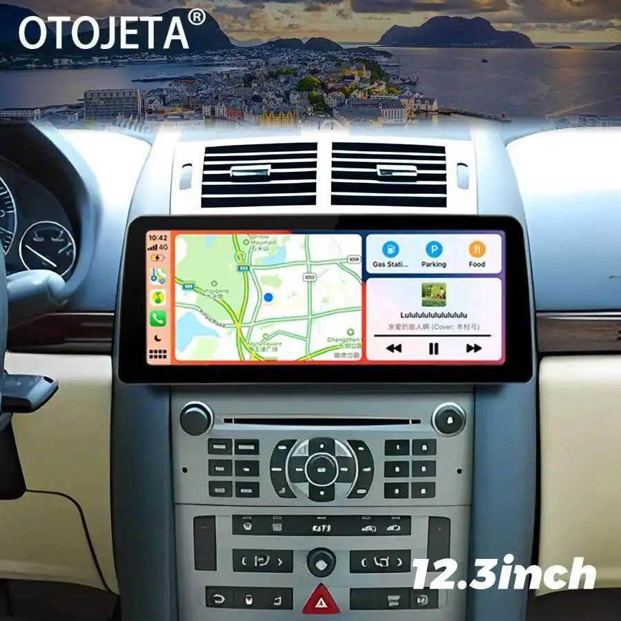 12.3inch 1920*720 Screen Radio Car Video Player Stereo For Peugeot 407 2004-2010 Android 1