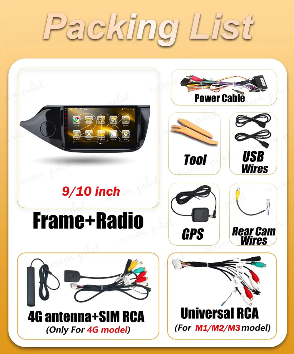 Car Radio Android 16 For Kia Ceed 2 Jd 2012 2013 2014 2015 2016 2017 2018 Multimedia Video | AUTOKITSHOP