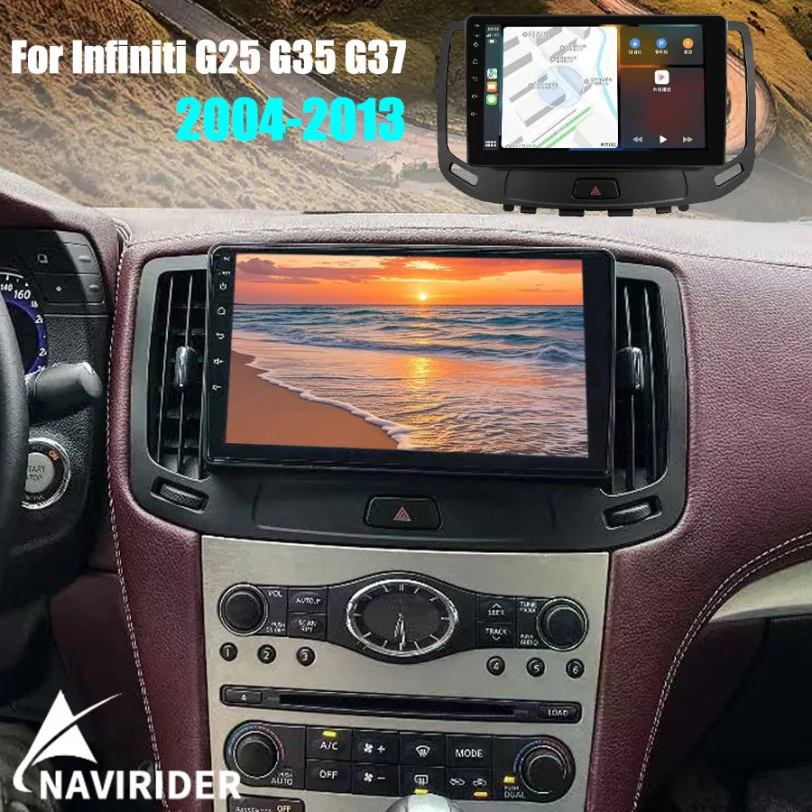9 Inch Car Radio For Infiniti G25 G35 G37 2004-2013 Android 15 GPS Navigation Auto CarPlay | AUTOKITSHOP