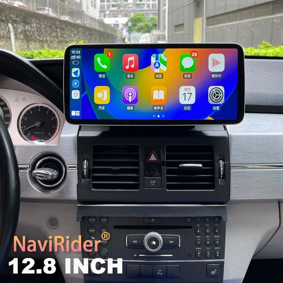 Carplay 12.8inch For Mercedes Benz GLK X204 2009 - 2012 Car Radio Multimedia Player Androi