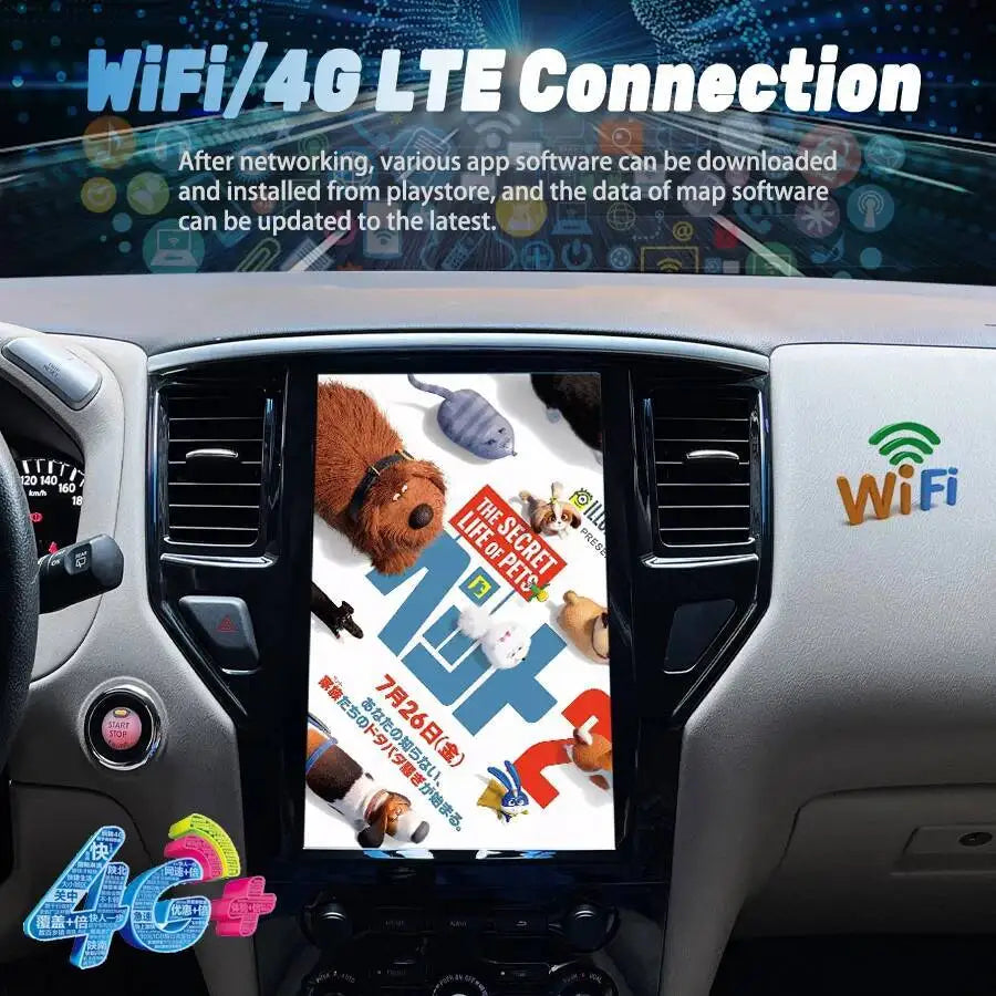 13.3" Touch Screen Android 15 Car Radio For Nissan Pathfinder 2012-2019 GPS Navigation Mul | AUTOKITSHOP