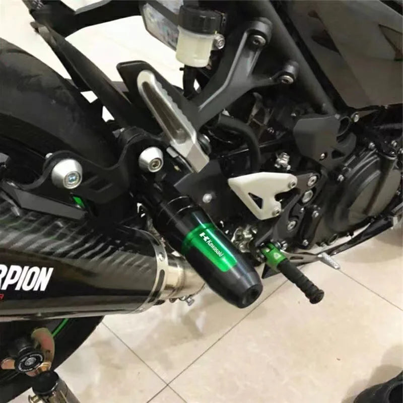 For Z1000 Z1000R Z1000SX Motorcycle CNC Aluminum Crash Pads Exhaust Sliders Crash Protector With - Automotive LED Light