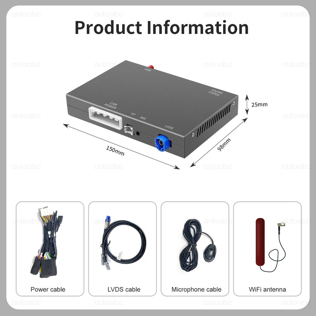 Wireless CarPlay Android Auto For Acura TLX TLX-L MDX RDX RLX ILX 2014-2019 OEM Car Interf | AUTOKITSHOP