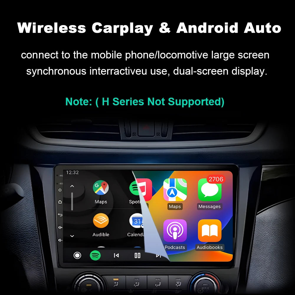 9 inch QLED Android14 For Peugeot 2008 208 Series 2012 2013 2014 - 2018 Car Radio Multimed