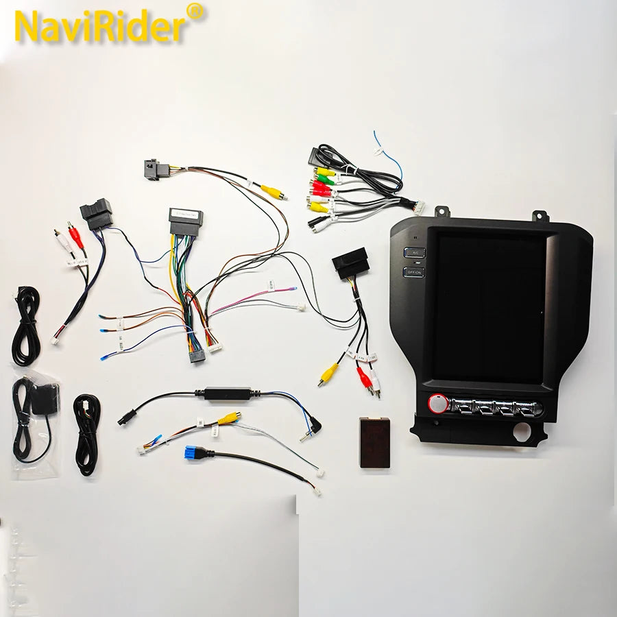 For Ford Mustang 2013-2020 Car Radio Android 15 Touch Screen GPS Navigation Stereo Multime
