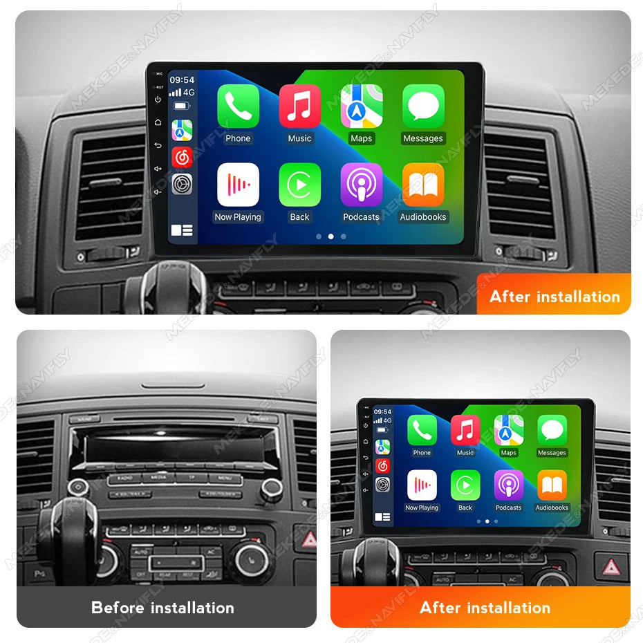 IPS touch screen 9 inch Car Radio For Volkswagen Multivan T5 2003 - 2015 Wireless Carplay