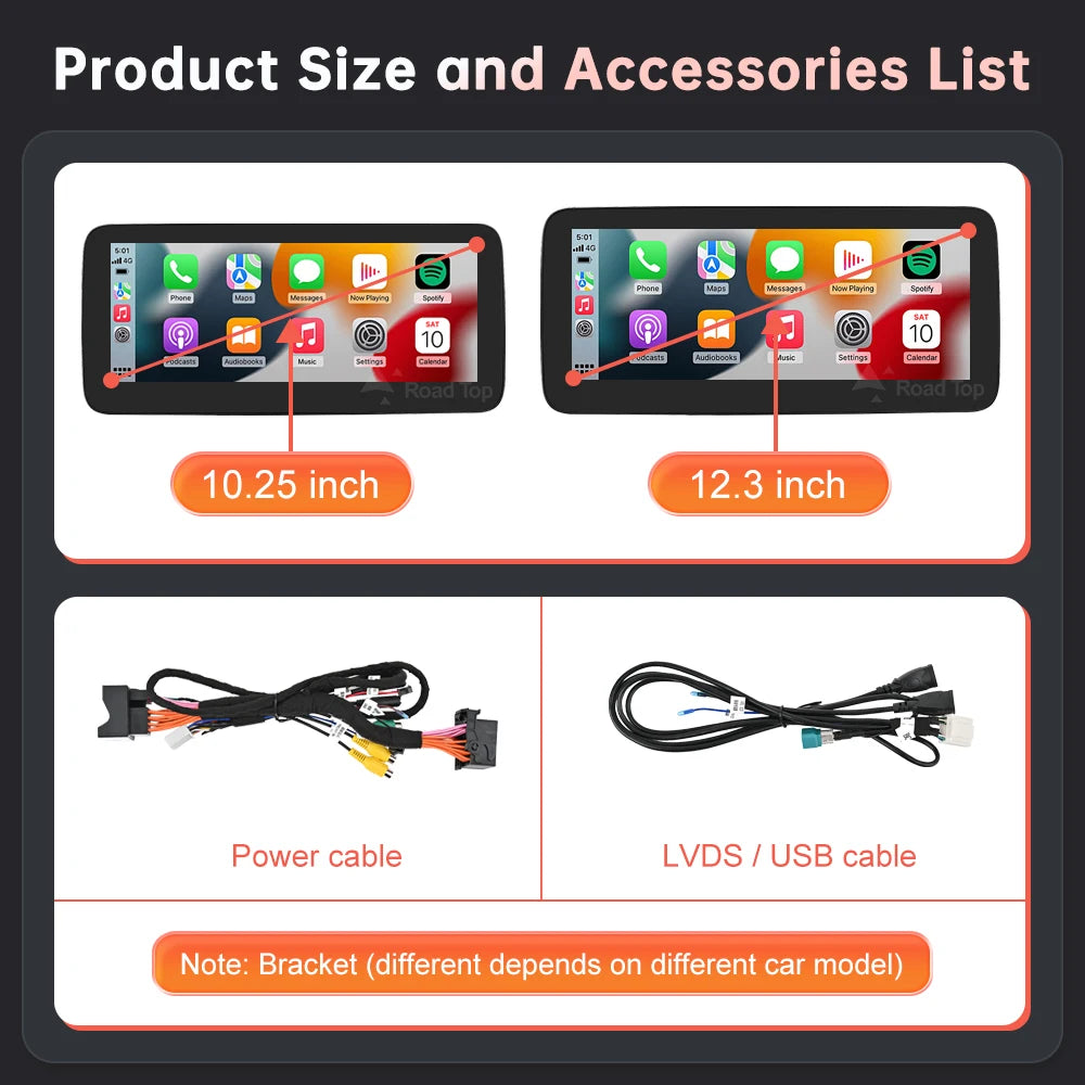 1920*720 Multimedia Display Screen Wireless CarPlay Android Auto for Mercedes-Benz CLS W21 | AUTOKITSHOP
