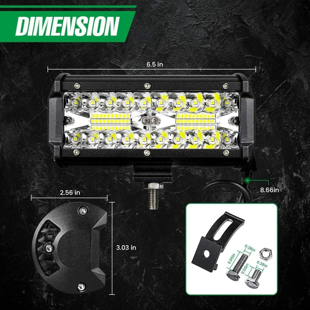 12V 24V Headlight Truck Farm Tractor Boat SUV ATV Light Bar/work Light Car LED Light Bar O