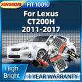 2/6Pcs 12V LED Headlight Ultra Bright Light Bulb 30000Lm with Fan For Lexus CT200H 2011 20