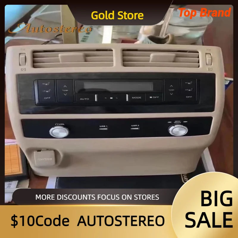 Rear Zone AC Board For Toyota Land Cruiser LC200 2016-2021 Auto Stereo Car GPS Navigation