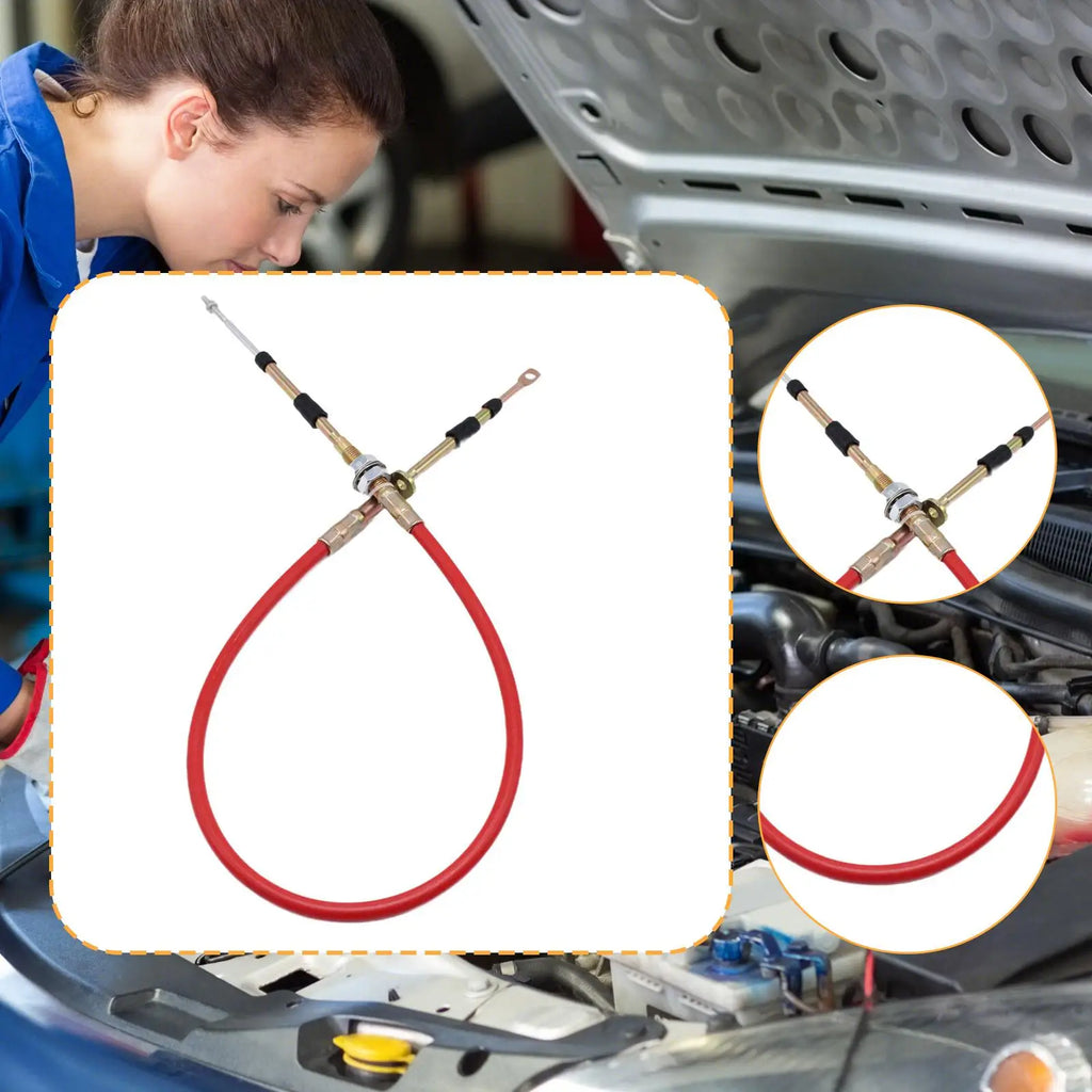 Automatic Transmission Shift Cable 4 Ft Eyelet Threaded Performance Racing for B&M Pro Bandit Ve - Automotive LED Light