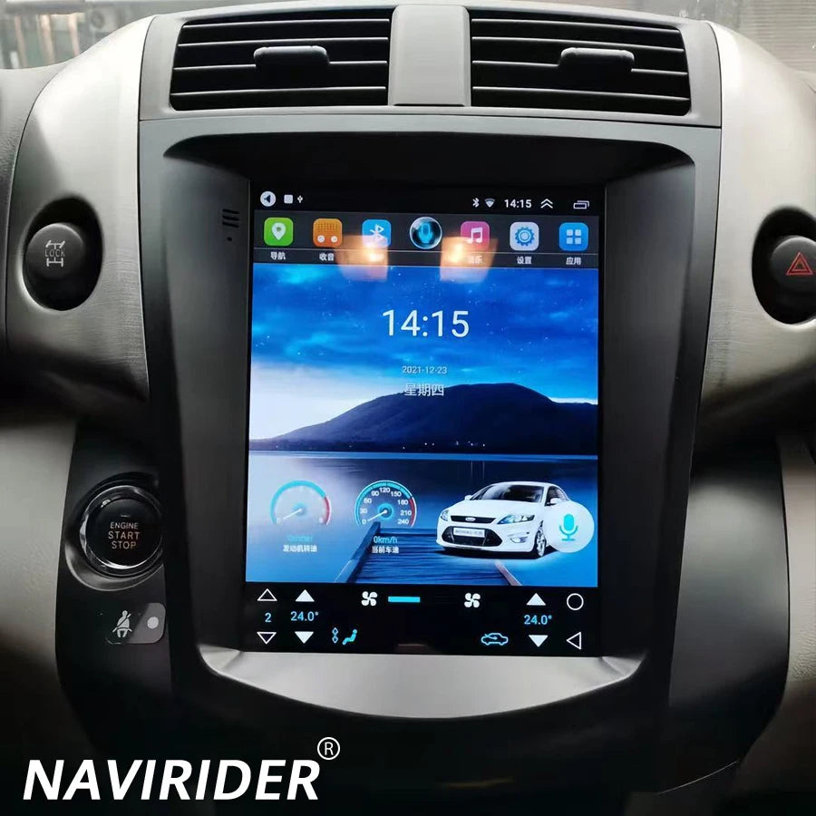 Car Multimedia Video Player HU Stereo For Toyota RAV4 2008-2012 Screen BT Android 15 GPS 1