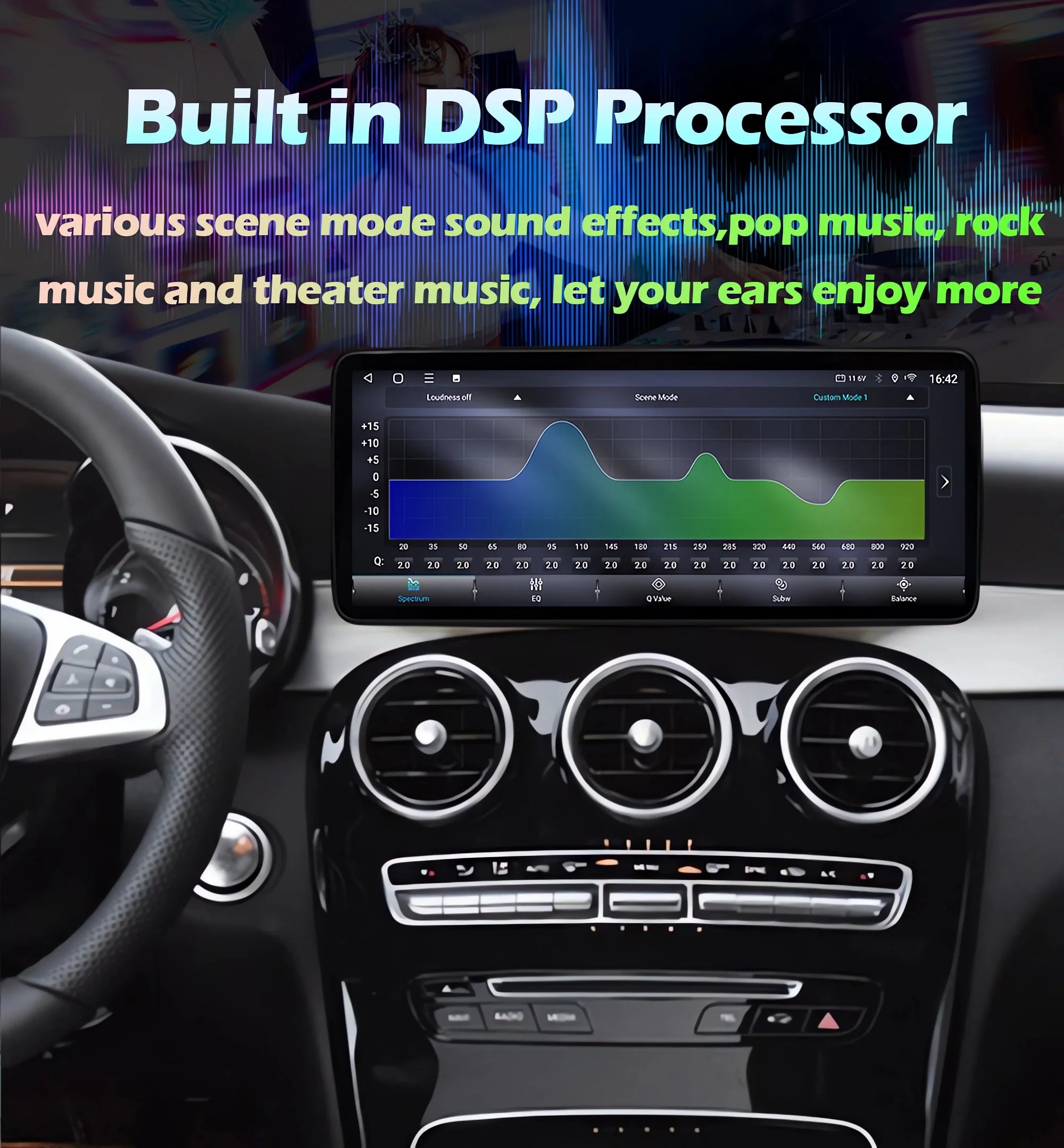 12.3inch Android 16 For Benz B-class W246 W245 2012-2019 Multimedia Player DSP CarPlay 4G