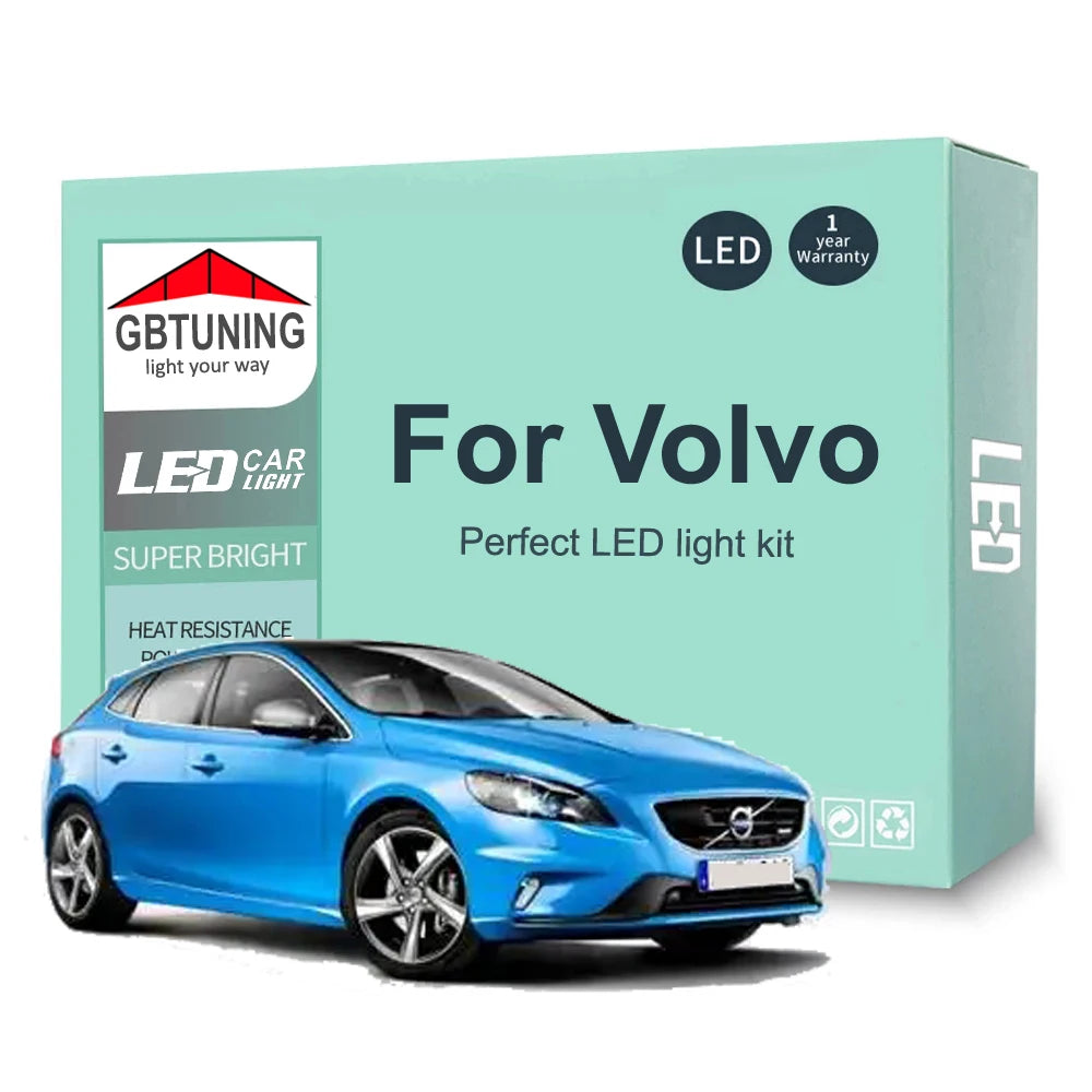 LED Interior Light Kit for Volvo V40 V50 V60 V70 V90 1995-2014 - Canbus Dome Map Door Trunk Bulbs | AUTOKITSHOP