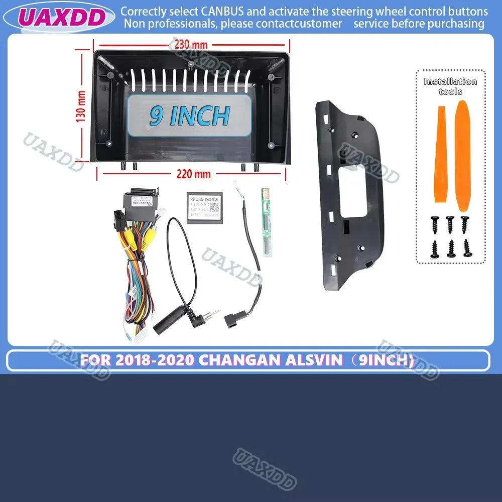 Car Android Radio Frame Audio Panel Multimedia DVD Frame 9inch Fascias For Chana Changan L