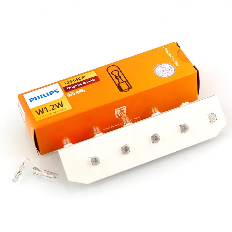 Philips Car Gauge Light T5 Halogen Panel Bulb 12V 1.2W W1.2W Instrument Lamp Lights