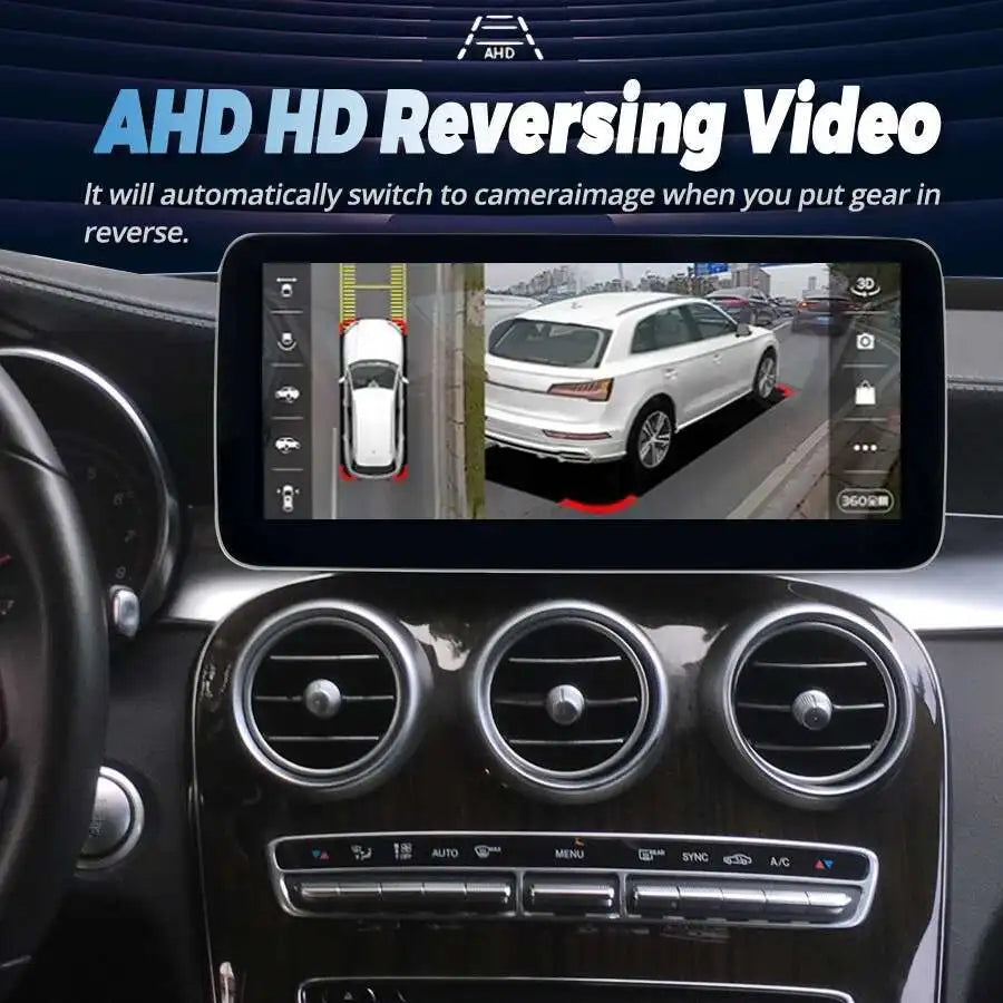 Android Screen Navigation Dashboard For Mercedes Benz C Class W205 C180 C200 C220 C300 C35 | AUTOKITSHOP