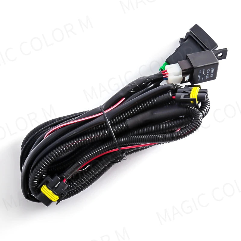 Wires Harness For Car Fog Light Socket Switch Indicator for Toyota Honda Nissan Mitsubishi | AUTOKITSHOP