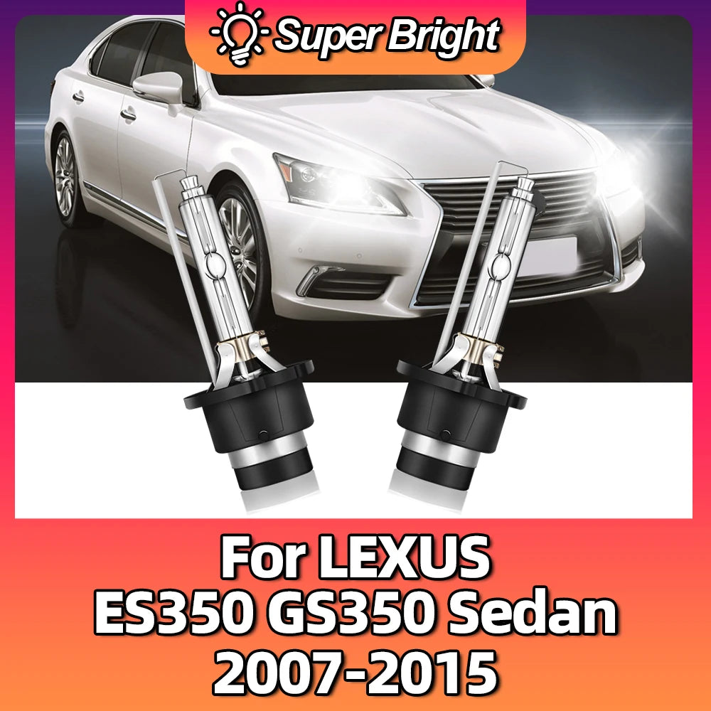 Car 2Pcs D4S 6000K HID Xenon Headlight Bulb 35W Lamps For LEXUS ES350 GS350 Sedan 2007 200