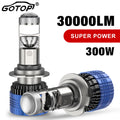 300W H7 H4 LED Headlight Mini Lens Projector H9 H11 9005 HB3 9006 HB4 Auto Low Beam Canbus