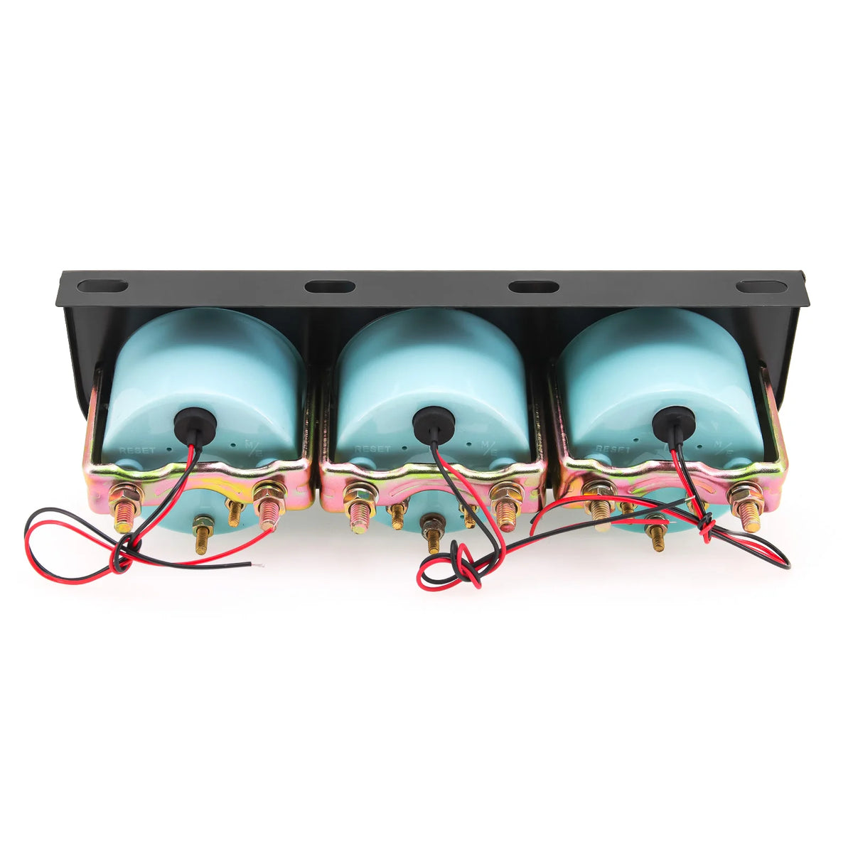 52mm 3 in 1 Car Modification Gauge Water Temp+Oil Pressure+Volt Meter with Temp &Press Sensor Bl - Automotive LED Light