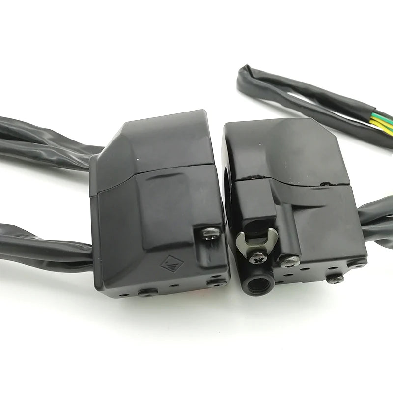 1Pair Black DC12V Motorcycles Bikes 7/8" Handlebar Low/High Beam/Horn Switch