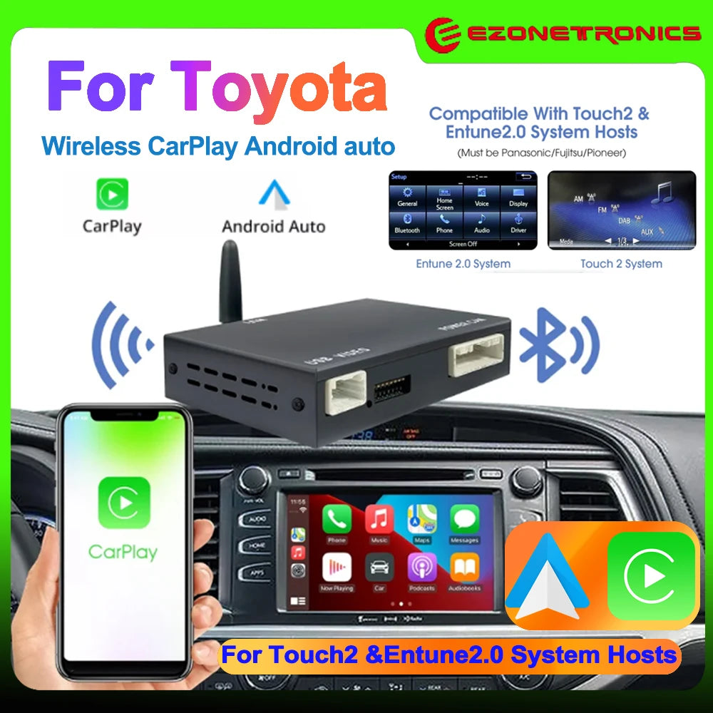 Wireless Carplay Android Auto For Toyota Touch2/Entune2.0 System For TOYOTA Corolla Camry