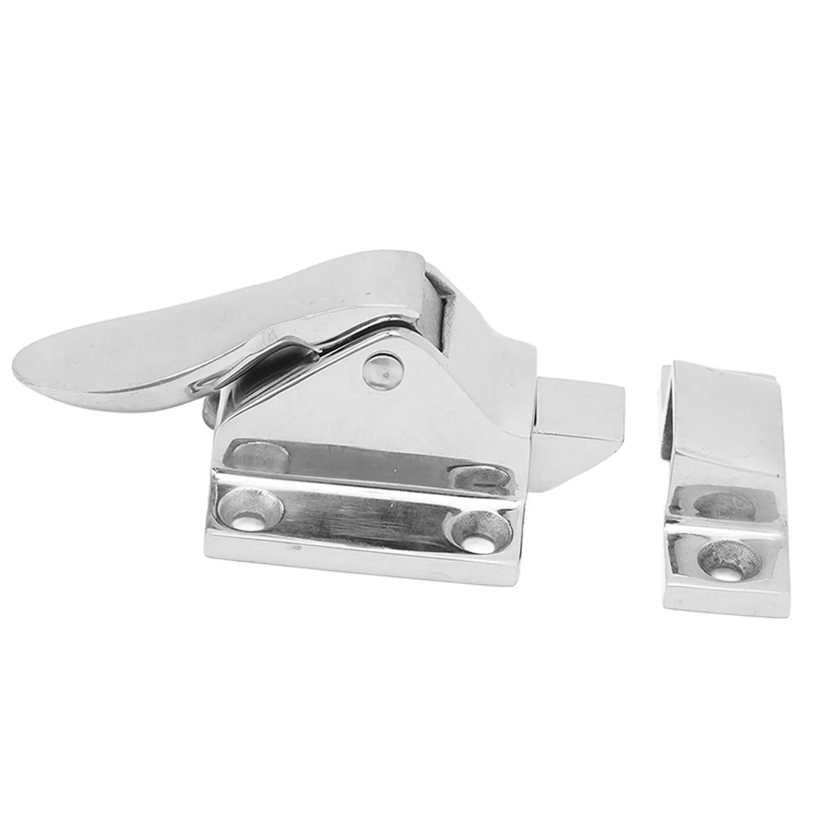 2Pcs Marine Grade Door Latch 48×38mm 316 Stainless Steel Cabinet Door Lockable Latch Clamp For B - Automotive LED Light
