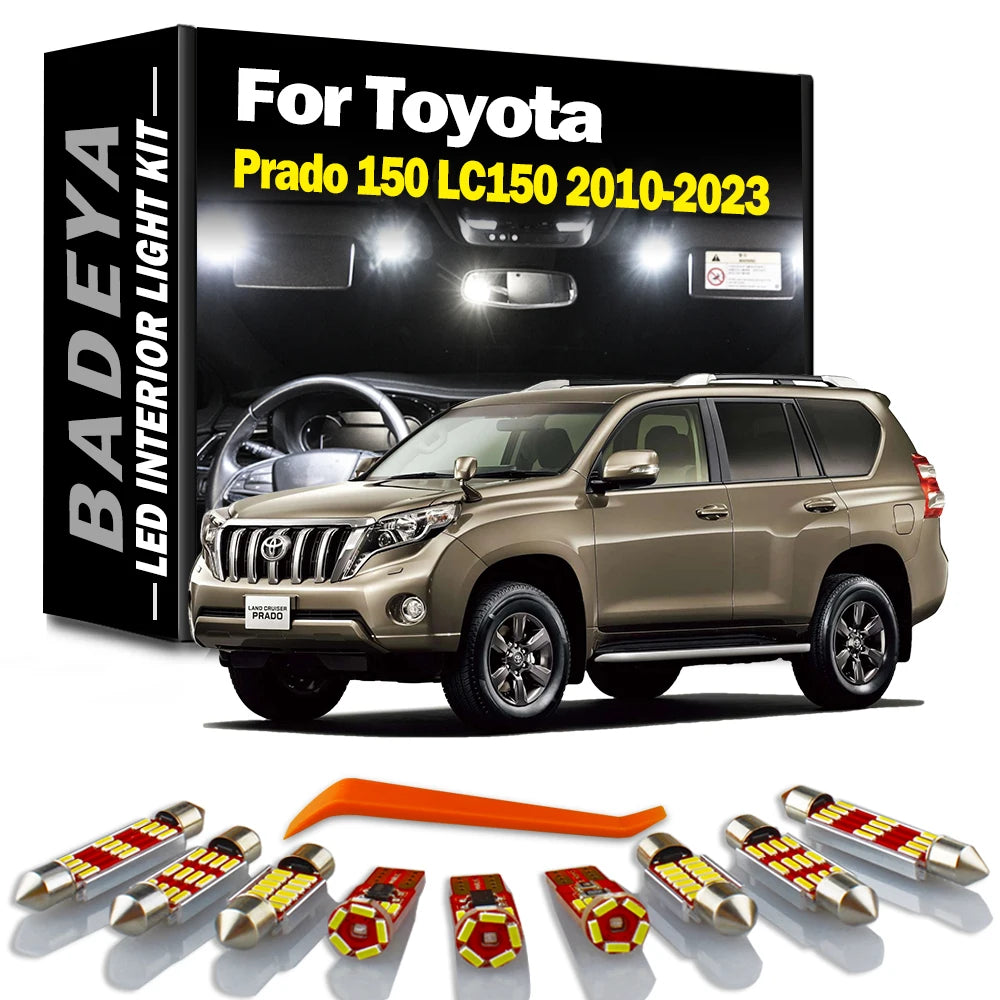 BADEYA 16Pc Signal Lamp For Toyota Prado 150 LC150 2010- 2019 2020 2021 2022 2023 LED Inte