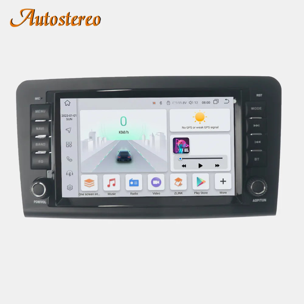7 Inch Car Radio HD Screen for Mercedes Benz ML 2005-2012 CarPlay Android 13 Multimedia Pl