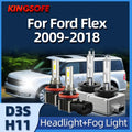 Super Bright Headlight D3S Xenon HID Bulb Headlamps H11 LED For Ford Flex 2009 2010 2011 2