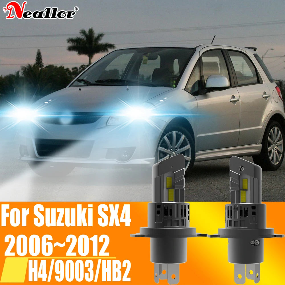 2x H4 HB2 9003 Led Headlight Canbus No Error Car Bulb High Power DRL White Fog Light Diode