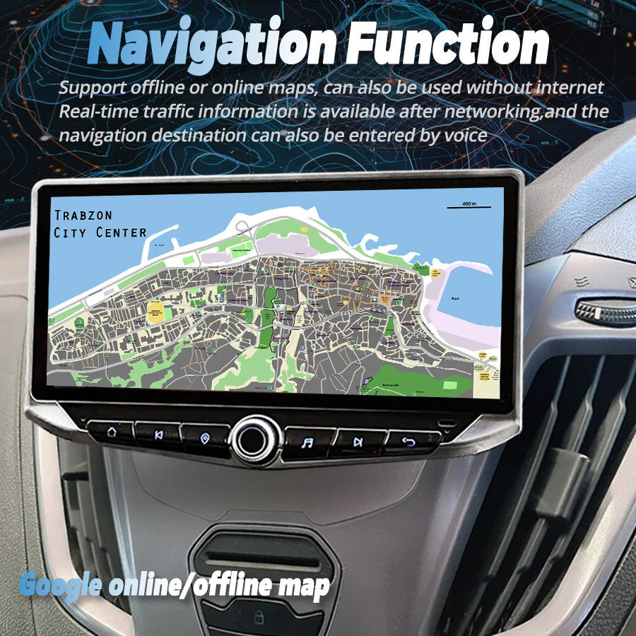 Carplay Stereo for Ford Transit Tourneo Custom 2013-2021 Car Radio 2 Din Android Multimedi