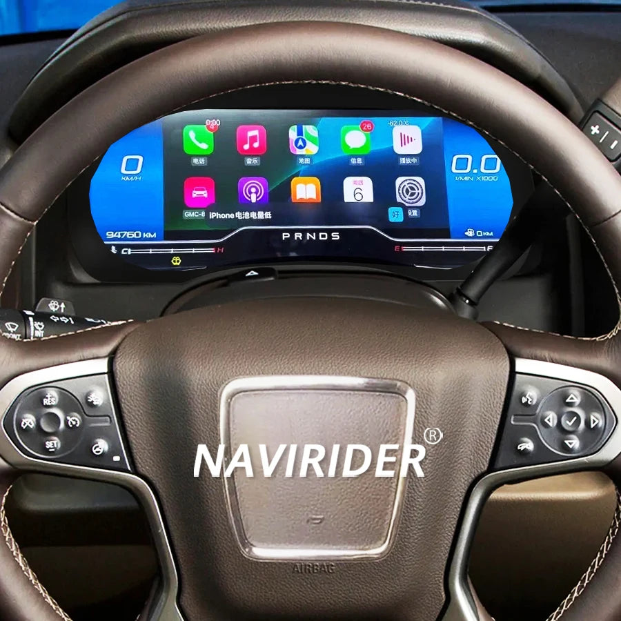Virtual Cockpit Dashboard With Carpaly For GMC YUKON 2015-2020 12.3inch 1920*720 Multiple  | AUTOKITSHOP