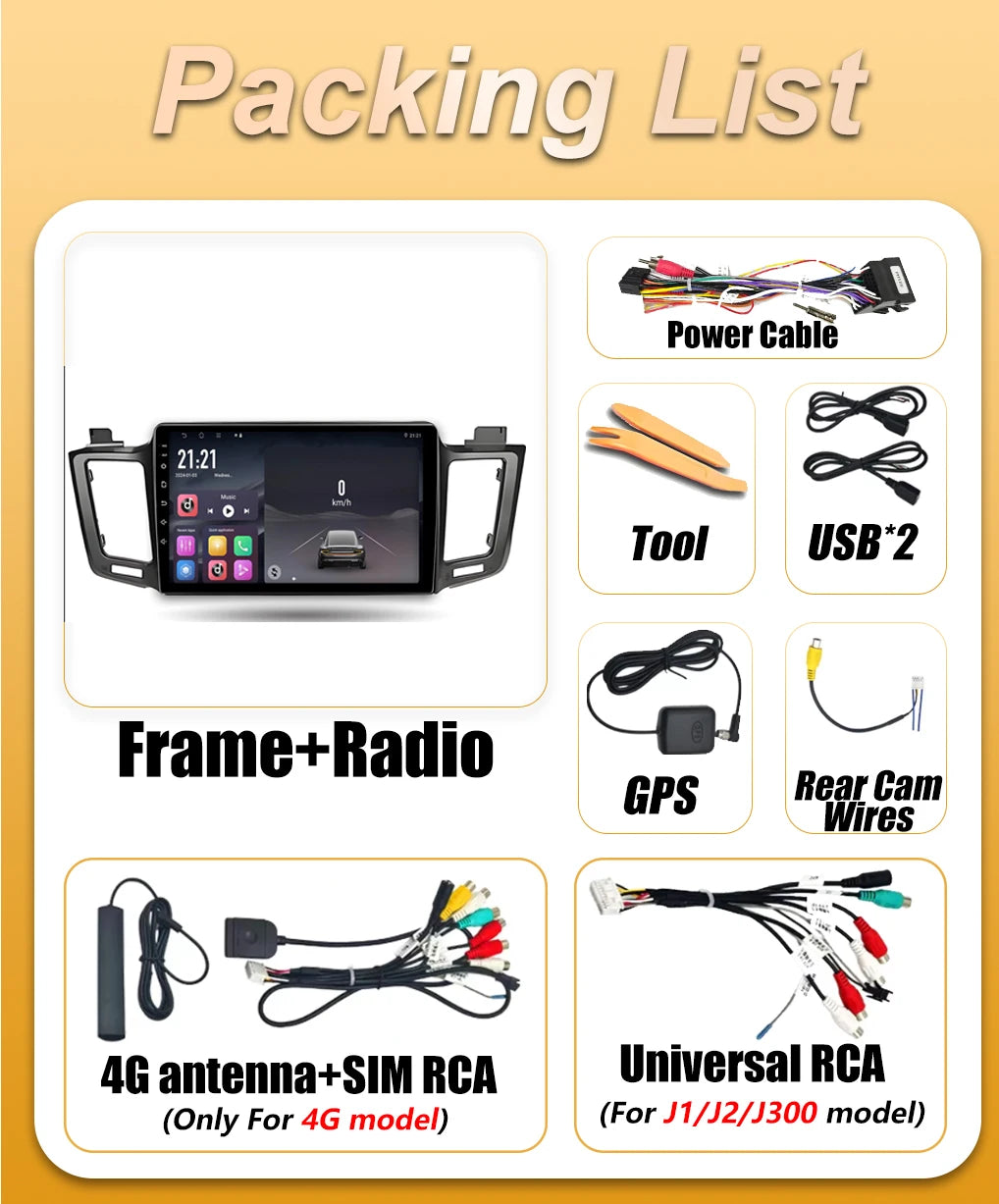 Android 16 Car Radio For Toyota RAV4 RAV 4 2013 2014 2015 2016 2017 Carplay Auto Multimedi | AUTOKITSHOP